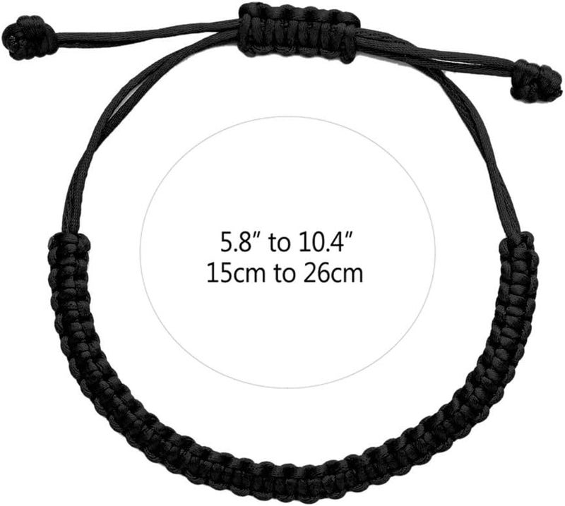 kelistom Handmade String Bracelet for Women Men Simple Red Black Braided Adjustable Charm Bracelets Minimalist Jewelry - Image 2